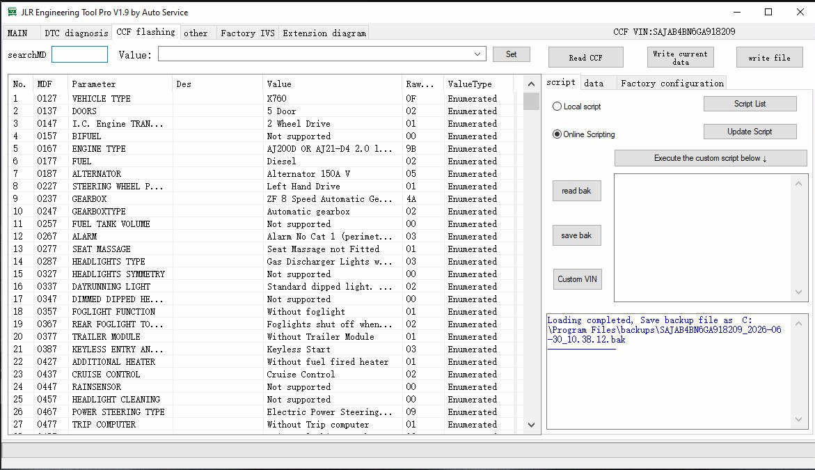 JET-PRO interface screenshot 7